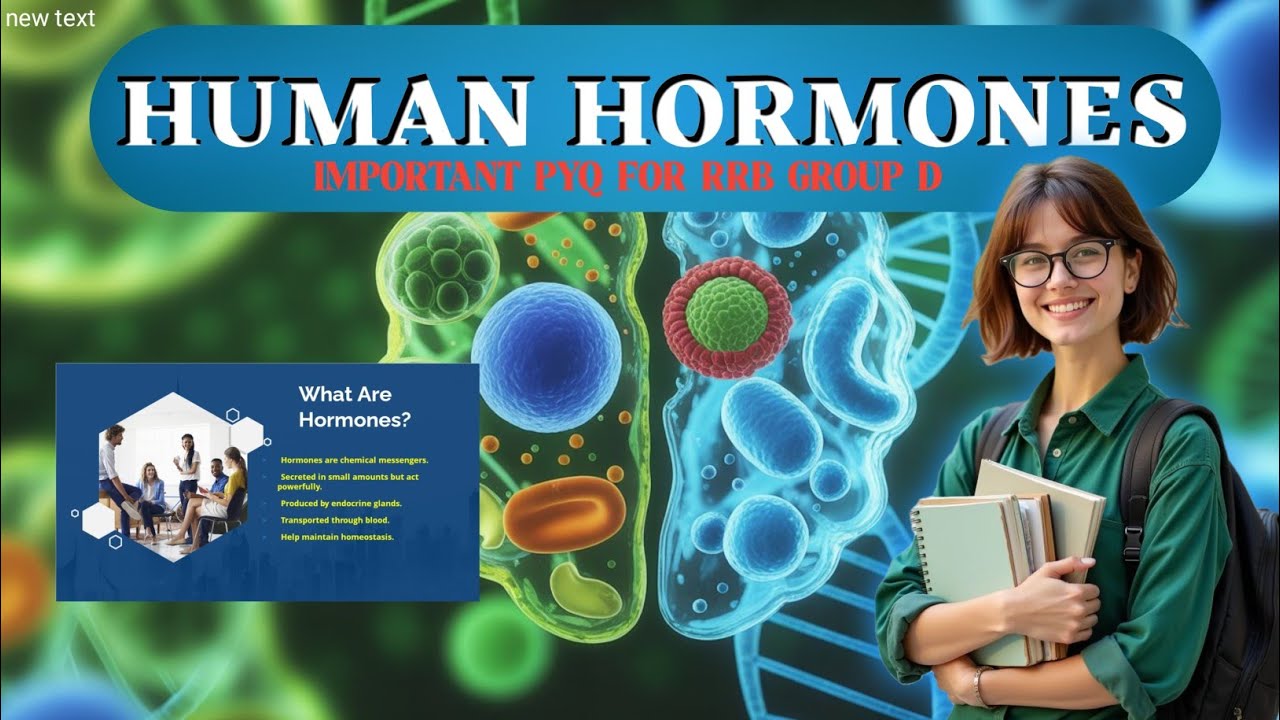 Human Hormones ||Science Important Topic For Group D Exam || 