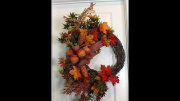 How to make a fall grapevine wreath