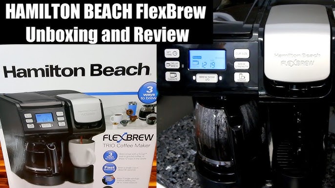 Hamilton Beach Black FlexBrew Plus Single Serve Coffee Maker - Bed