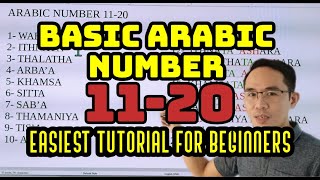 Basic Arabic number 11-20 | Easiest Tutorial for beginner
