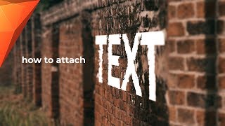 How to Attach TEXT to WALLS (Motion Tracking) - Hitfilm Express Tutorial