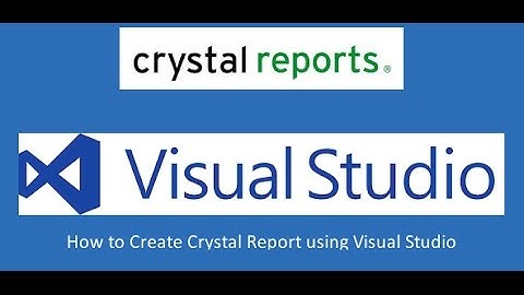 crystal report visual studio tutorial 1