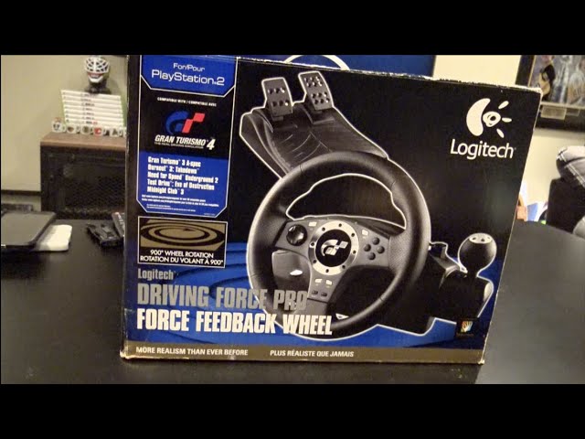 Logitech PS2 PS1 PlayStation 2 Racing Steering Wheel & Pedal NASCAR Tested  Works