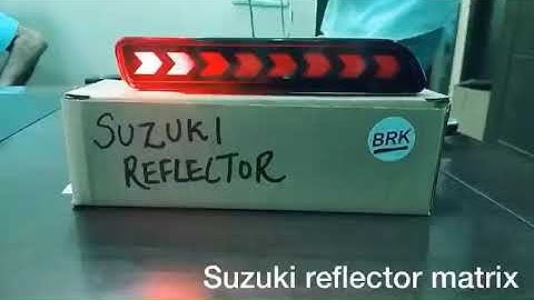 Maruti Suzuki rear bumper reflectors matrix 9818522582