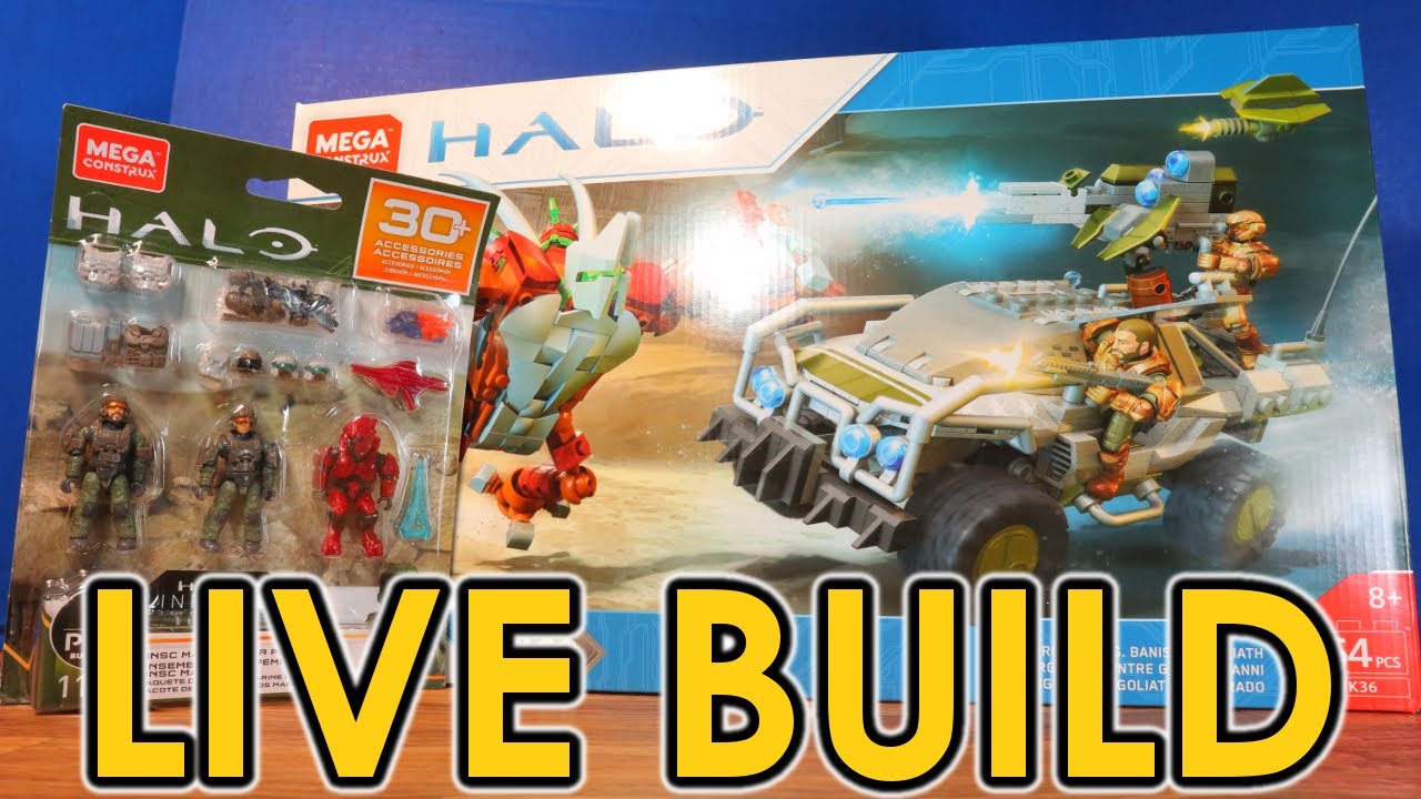 UNBOXING + LIVE BUILD: Mega Construx Halo Marine Gear Pack