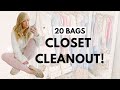 Clean out my closet with me  decluttering and organizing my closet 2020  amanda john