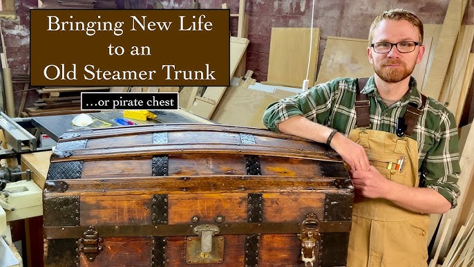 DIY Vintage Steamer Trunk Coffee Table — Revival Woodworks