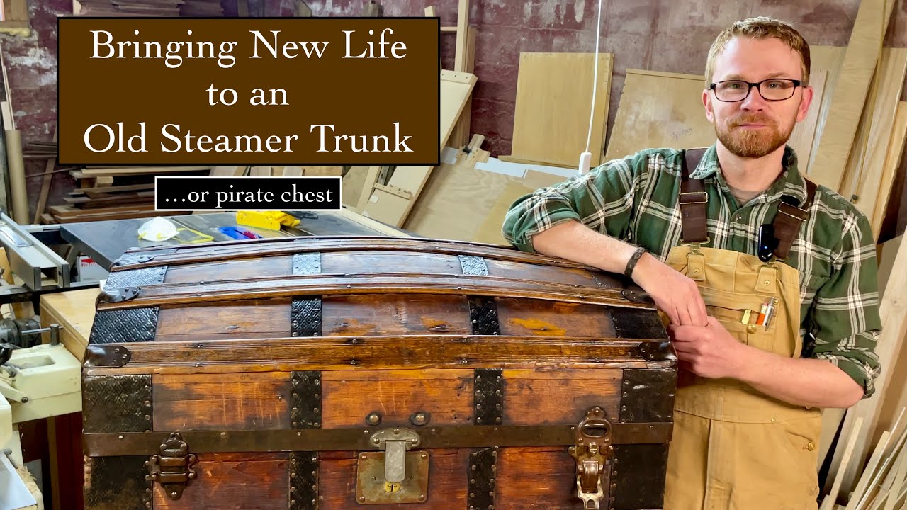Steamer Trunk Restoration - Hearthside Woodworks - Ep 1 