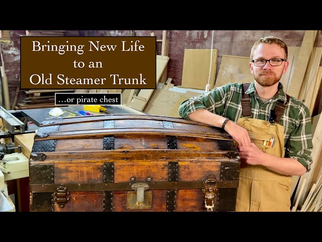 Restoring a vintage steamer trunk - One CrafDIY Girl