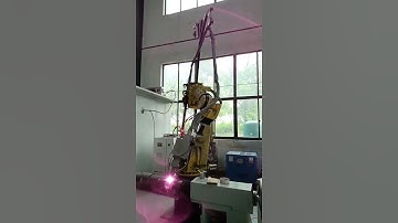 Our laser cladding machine is processing a motor #lasercladding #repair #remanufacturing