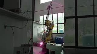 Our laser cladding machine is processing a motor #lasercladding #repair #remanufacturing