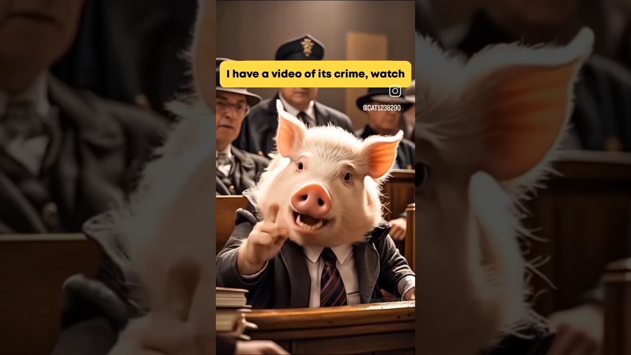 🐷 The Pig Lawyer Exposes the Crime in Court! 🧑‍⚖️📹