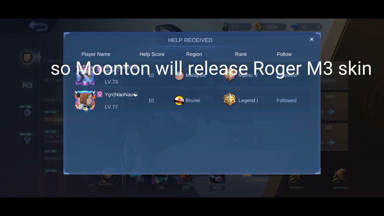 M3 Global Likes event 