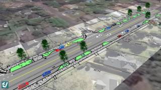 A Microsimulation Model of a Complete Street