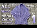 НЕОБЫКНОВЕННО КРАСИВЫЙ КАРДИГАН 💜 "Переливы" / How to Crochet Modern Cardigan