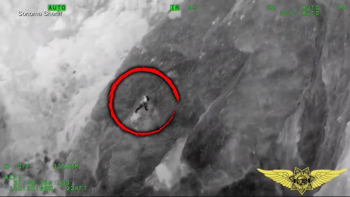 Hiker Clings Onto Cliff Before Being Rescued