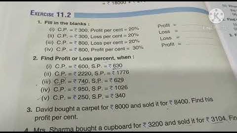 Class-5, Maths, Ch-11, Profit And Loss, Ex - 11.2, Part -2