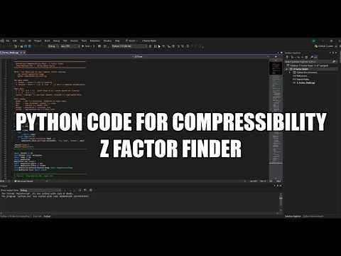 Python code for Compressibility Z factor finder for ideal gas