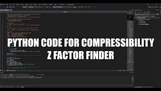 Python code for Compressibility Z factor finder for ideal gas