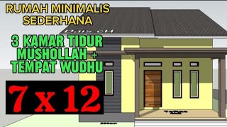 Denah Rumah Minimalis Ukuran 7x12