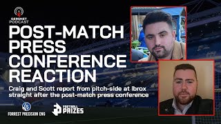 Rangers 3-1 Hibs Post Match Press Conference Report