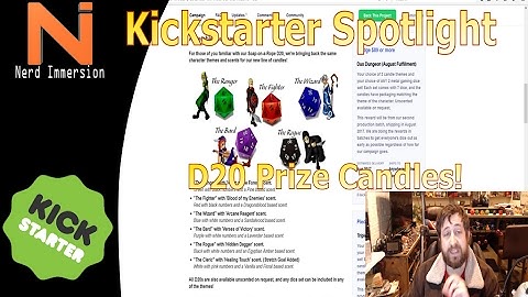 Kickstarter Spotlight-D20 Prize Candles! | Nerd Immersion