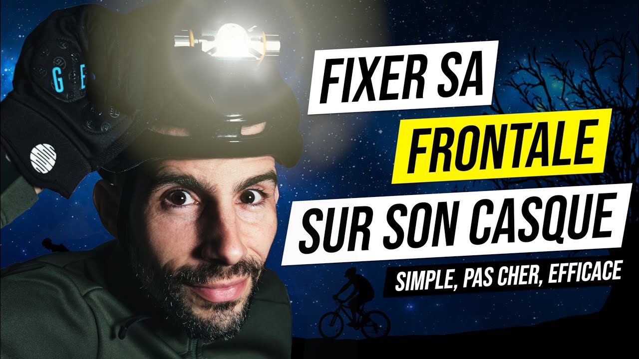 Comment fixer une lampe frontale sur un casque ?