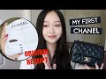 Chanel Square Mini UNBOXING *why I chose lambskin -preloved bag-