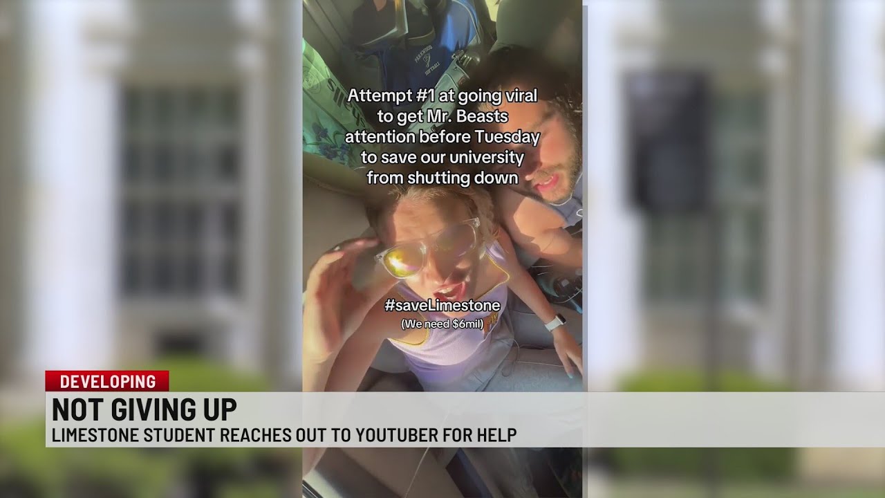 'It's a long shot': Limestone students turn to Mr. Beast, other influencers to save university