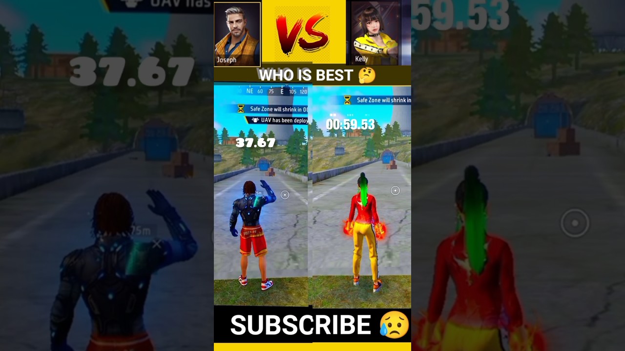 joseph vs kelly speed testing character 