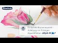 Einfaches Blumenaquarell - Anleitung mit den flüssigen Aquarellfarben AQUA DROP