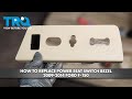 How to Replace Power Seat Switch Bezel 2009-2014 Ford F-150