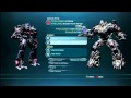 Transformers Dark of the Moon - Multiplayer Custom Character Options