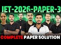 JET/CUET-2026 PAPER SOLUTION - 3 | BRIGHT AGRO CLASSES JET 2026 BEST COACHING IN RAJSTHAN #jet2026
