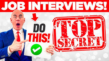 MY #1 SECRET for PASSING JOB INTERVIEWS! (100% PASS GUARANTEE!) JOB INTERVIEW TIPS!