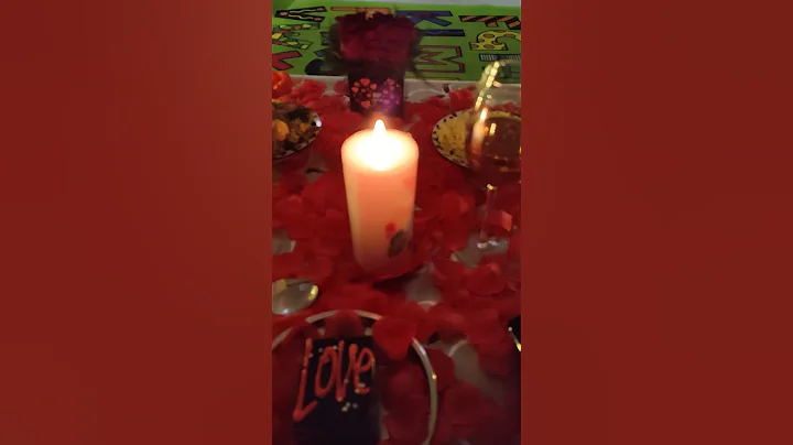 Romantic Dinner Date Night| Candlelight Dinner Idea #shorts #dinner #dinnerideas #romantic #viral😍💃🏾