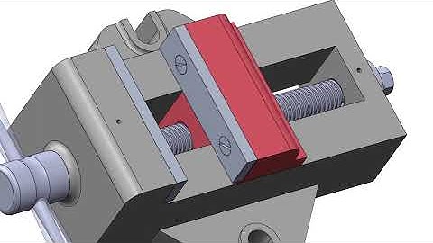 Machine Vice 3D Assembly, Solidworks
