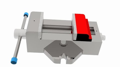 Machine Vice 3D Assembly, Solidworks