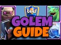 Best Golem Deck Tutorial : How To Play Play & Not Play Golem - Bait Heavy Spells  - (Clash Royale)