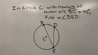 How to Find the Measure of Inscribed Angle of Circle