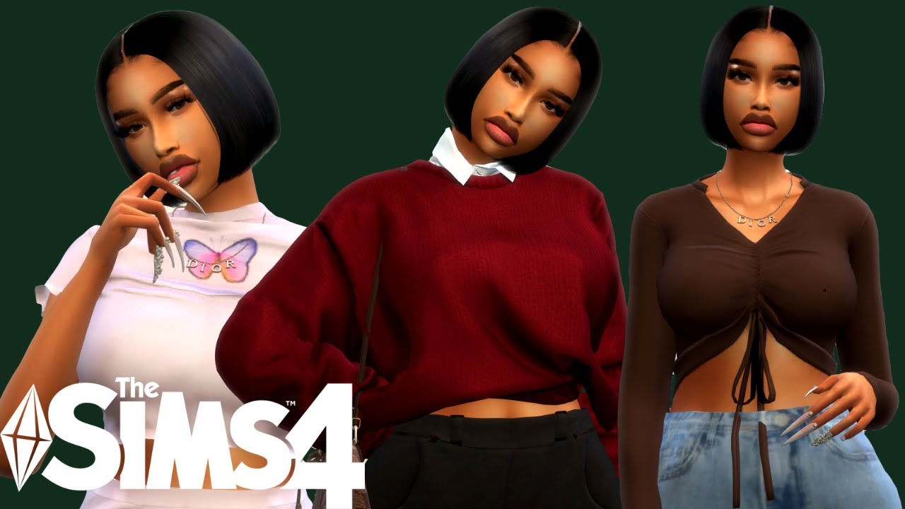 THE SIMS 4 URBAN FEMALE CLOTHES CC FOLDER & SIM DOWNLOAD YouTube