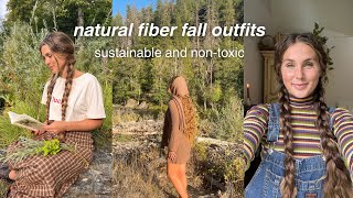 sustainable, natural fiber outfits for fall