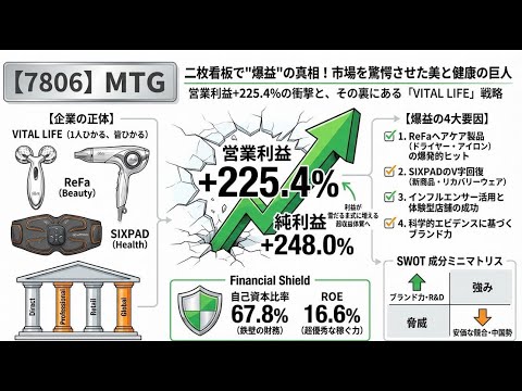 【7806】ＭＴＧ、二枚看板で爆益の真相を徹底解説