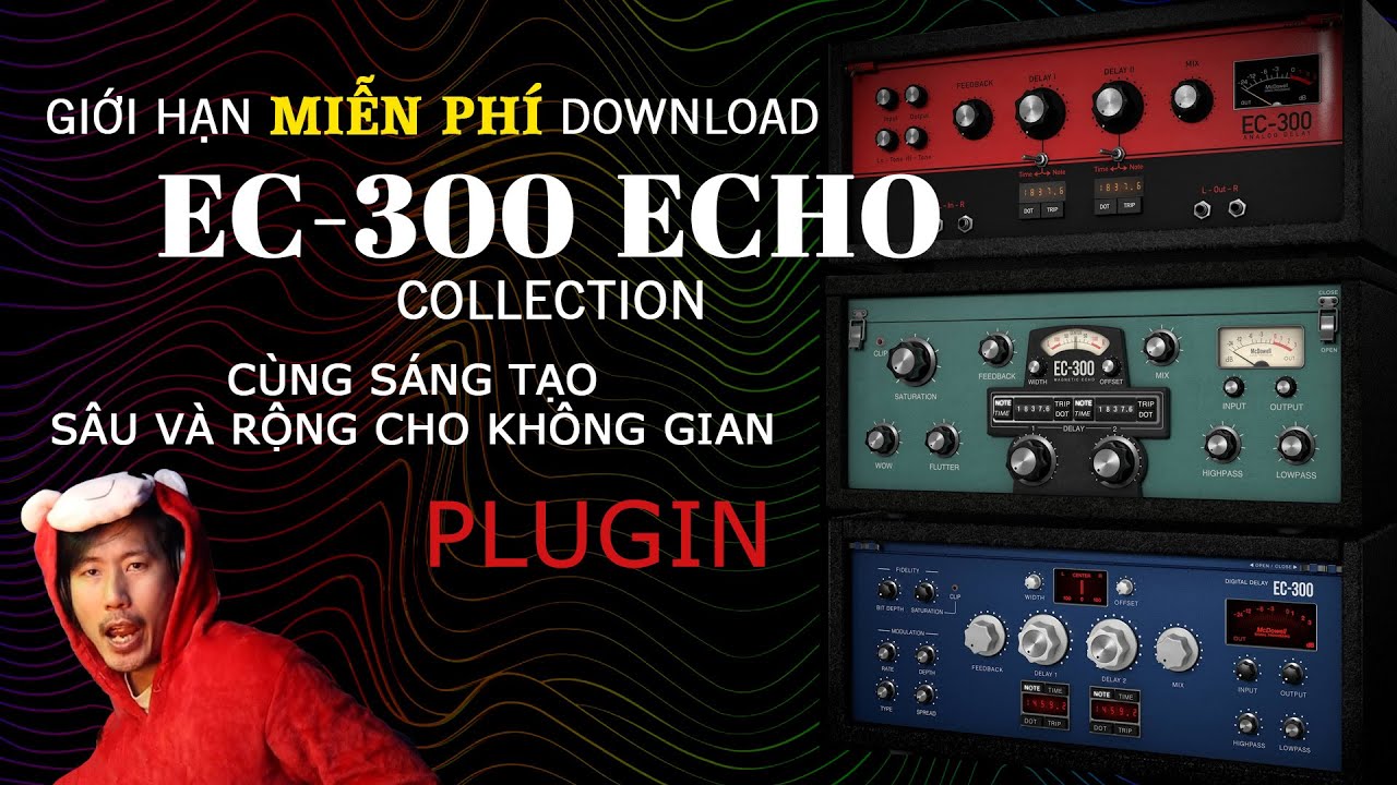 Plugin Free: McDSP EC-300 Echo Collection -Tạo độ trễ Delay cho âm thanh - Miễn phí giới hạn tải