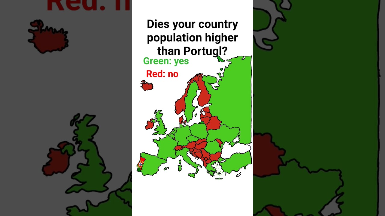 does your country have a higher population than Portugal? 