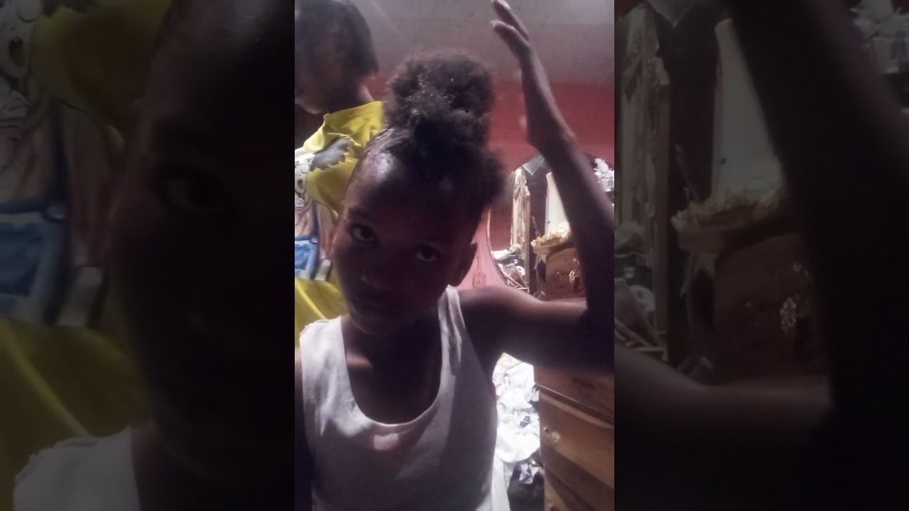 Doing my sister hair for school tomorrow