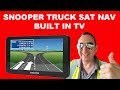 Snooper truckmate s8110 sat nav built in tv