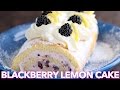 Dessert: Blackberry Lemon Cake Roll (Swiss Roll) - Natasha&#39;s Kitchen