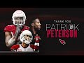 Arizona Cardinals celebrate Patrick Peterson as he retires a Cardinal
