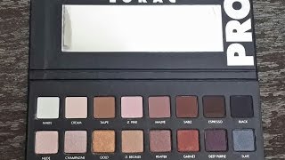 First impression/review : LORAC pro palette swatches and demo @HenyHarun